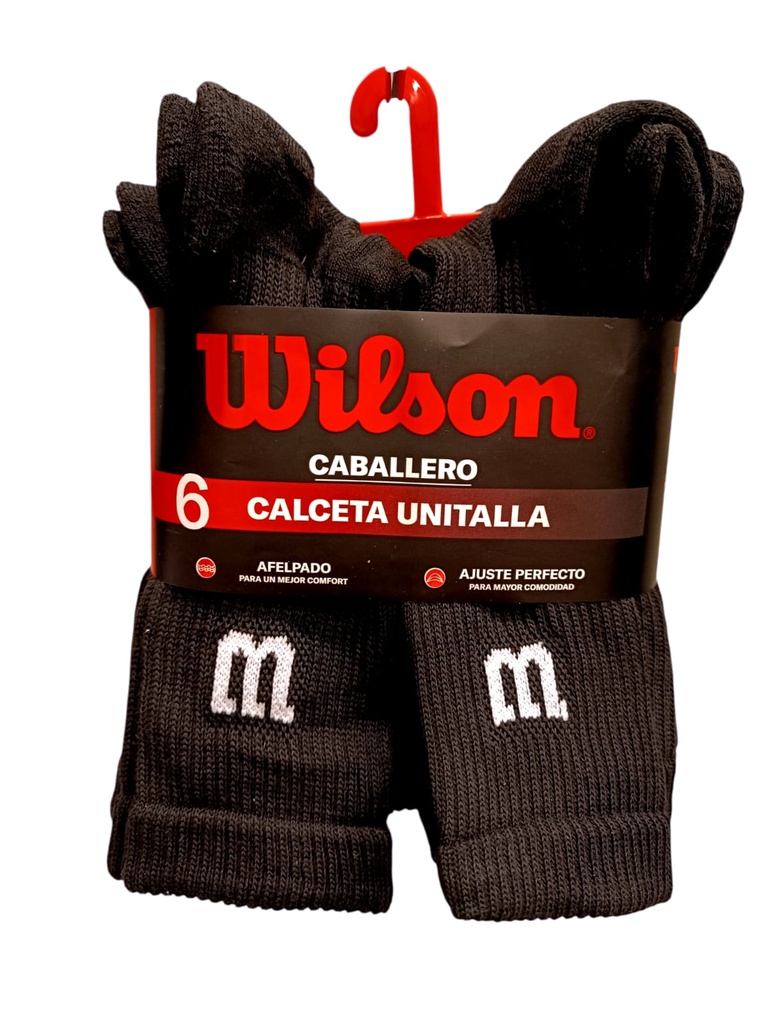 PACK X6 PARES MEDIAS LARGAS HOMBRE - NEGRAS