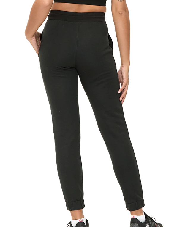 PANTALON CON PUÑO ALGODÓN DAMA WILSON NEGRO 