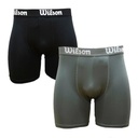 PACK X2 BOXER WILSON MICROFIBRA - AZUL M.+ NEGRO 