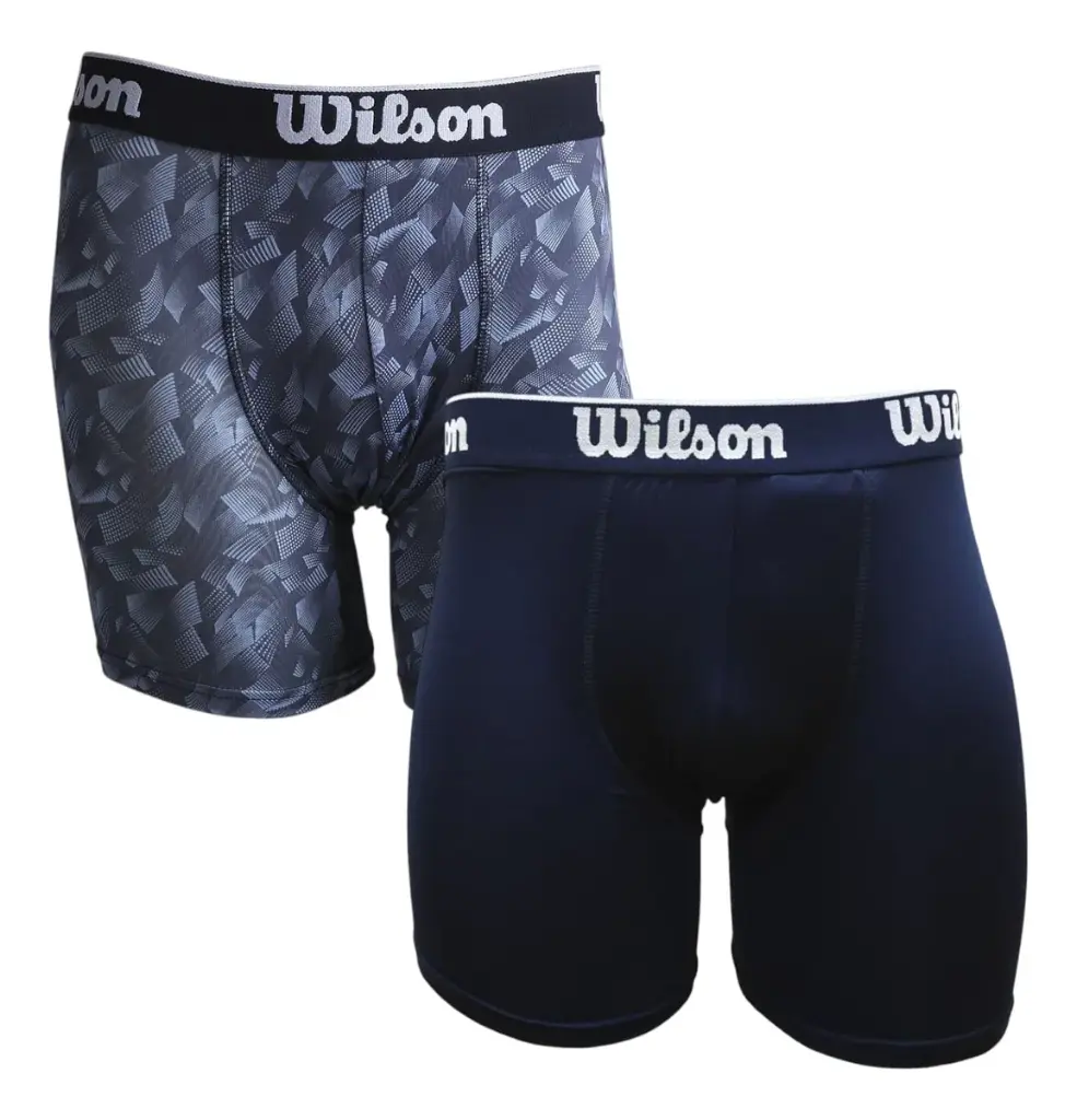 PACK X2 BOXER WILSON MICROFIBRA LISO+ESTAMPADO