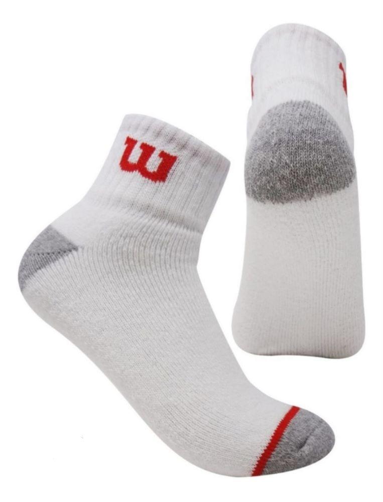 PACK X3 MEDIAS QUARTER HOMBRE WILSON BLANCAS