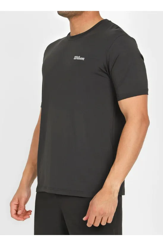 REMERA/CAMISETA ULTRA DRY WILSON HOMBRE - NEGRO 