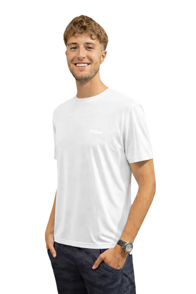 REMERA WILSON HOMBRE PERFORMANCE AIR - BLANCO