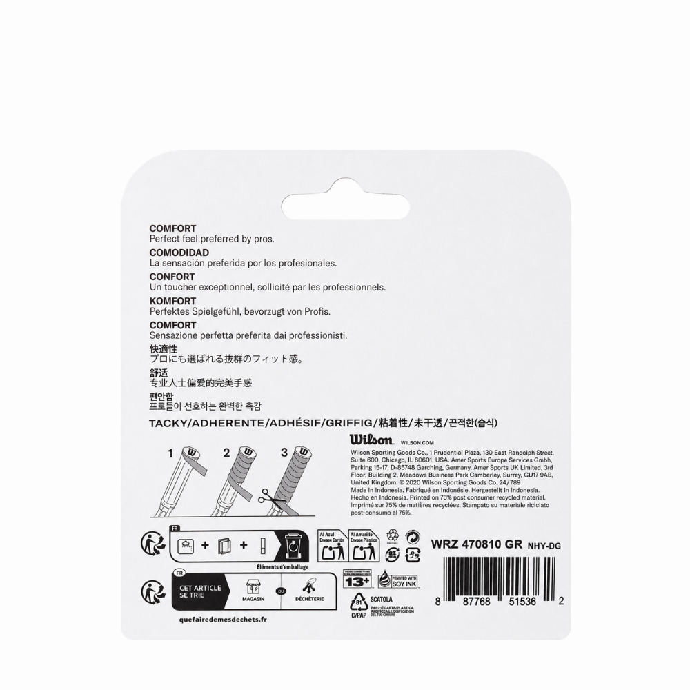 PACK X3 PRO OVERGRIP WILSON - BLADE GREEN