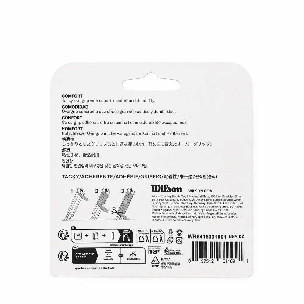 PACK X3 PRO OVERGRIP WILSON PADEL - WH