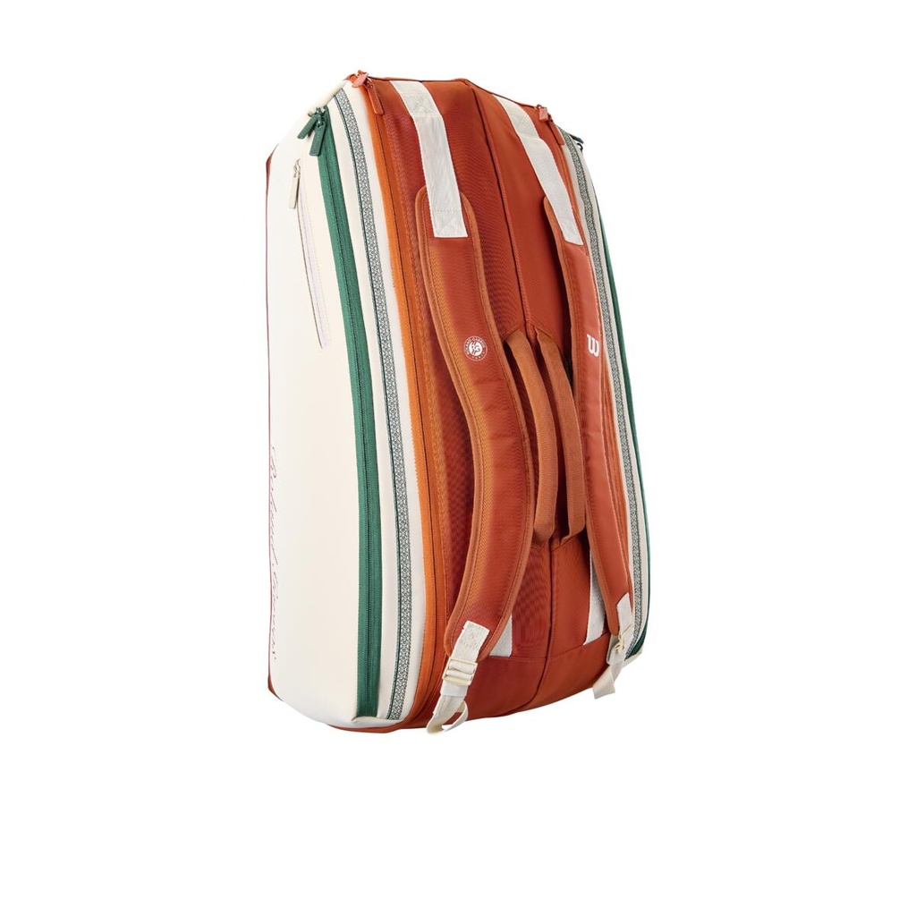 RAQUETERO WILSON ROLAND GARROS CREAM 9PK