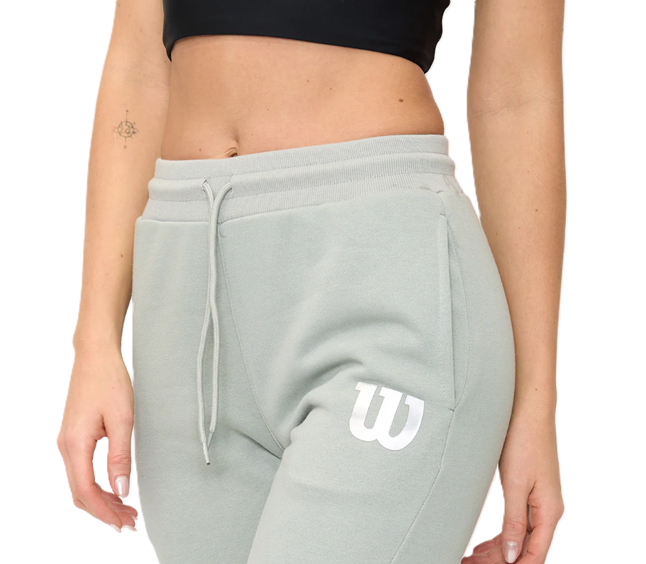 PANTALON CON PUÑO ALGODÓN DAMA WILSON GRIS