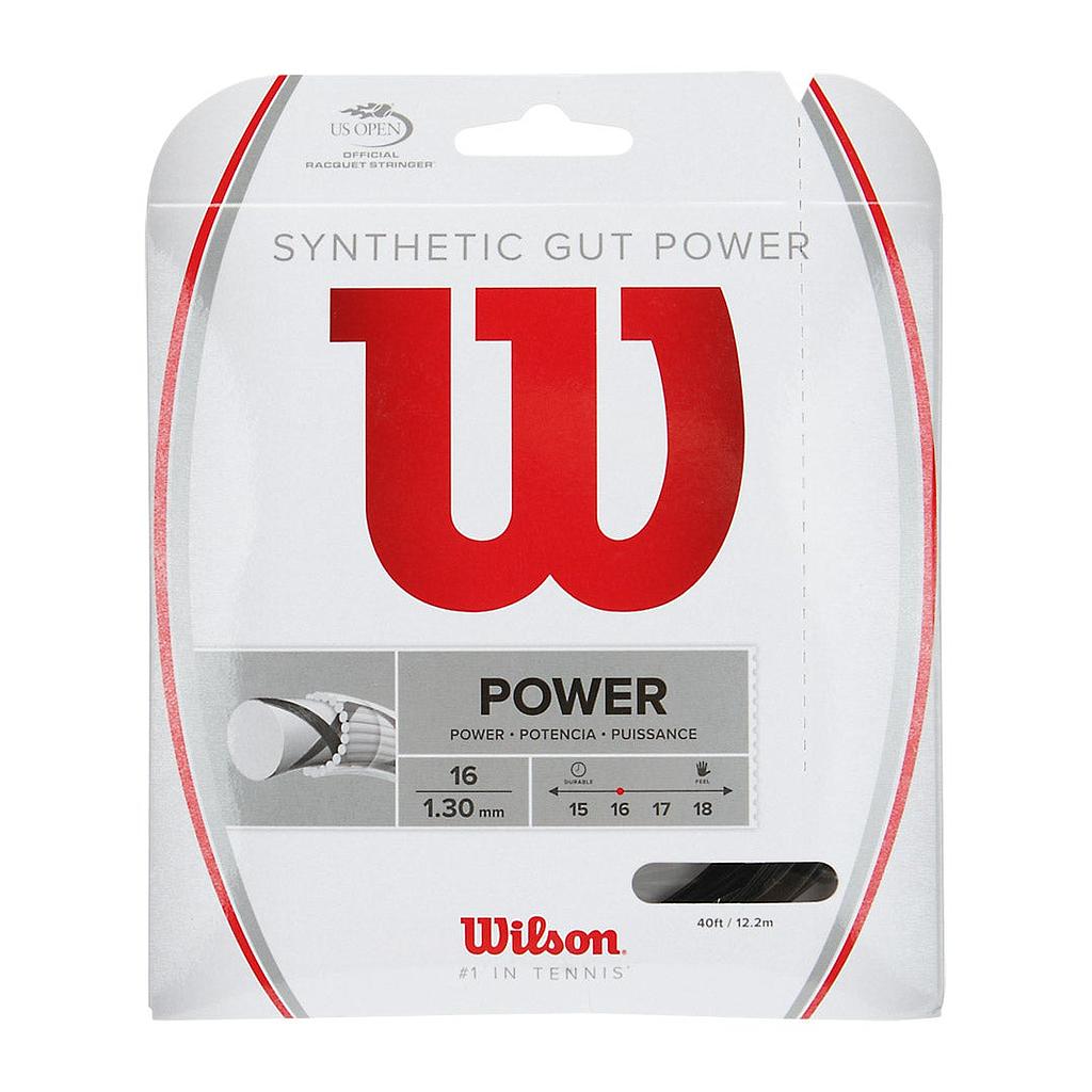 SET SYNTHETIC GUT POWER 16 (1.30) NEGRO