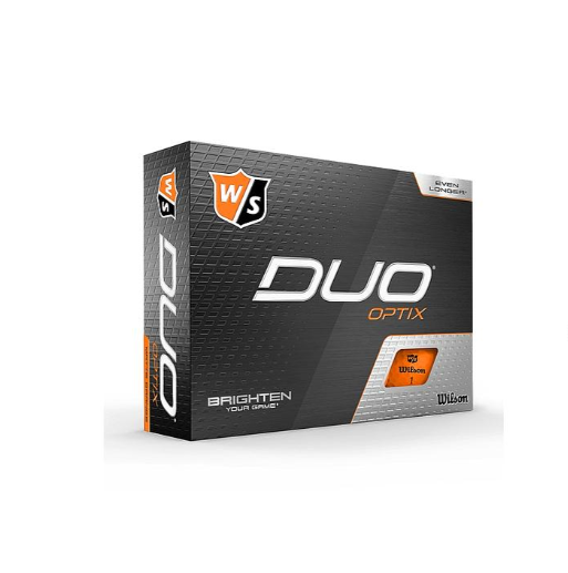 CAJA X4 TUBOS X3 PELOTAS GOLF DUO OPTIX ORANGE