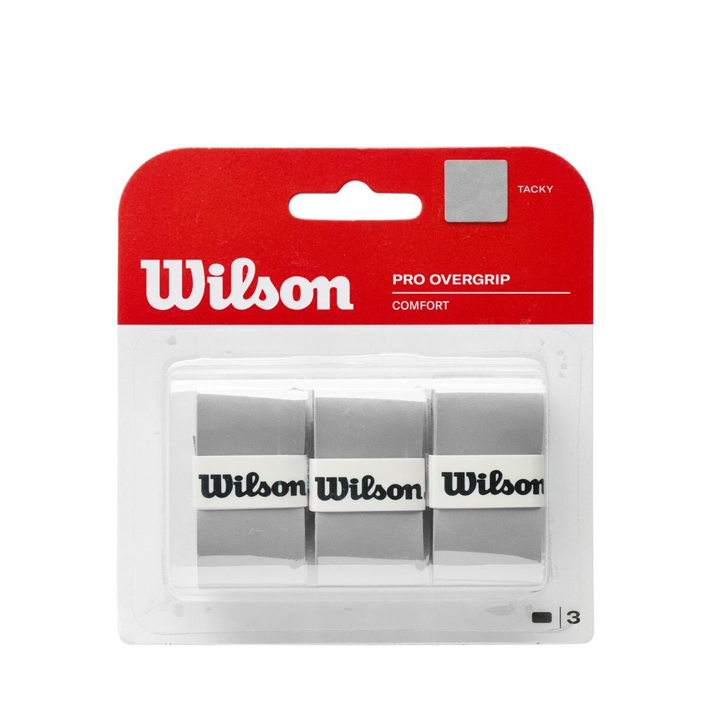 PACK X3 PRO OVERGRIP WILSON - SILVER