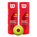PACK X2 TUBOS WILSON US OPEN INICIACION PUNTO ROJO