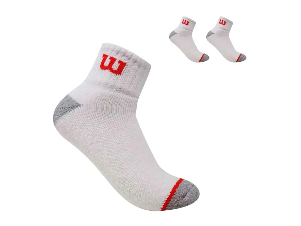 PACK X3 MEDIAS QUARTER HOMBRE WILSON BLANCAS