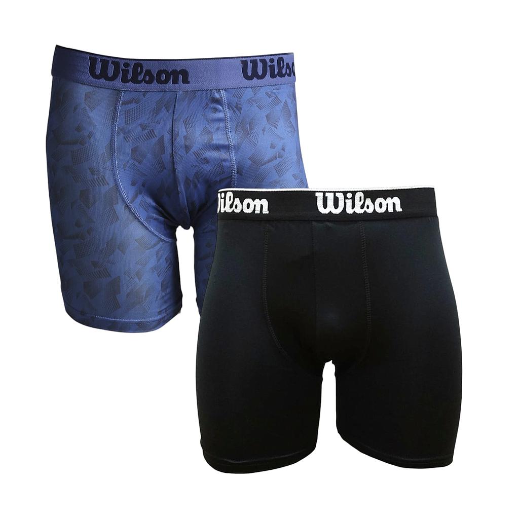 PACK X2 BOXER WILSON MICROFIBRA LISO+ESTAMPADO