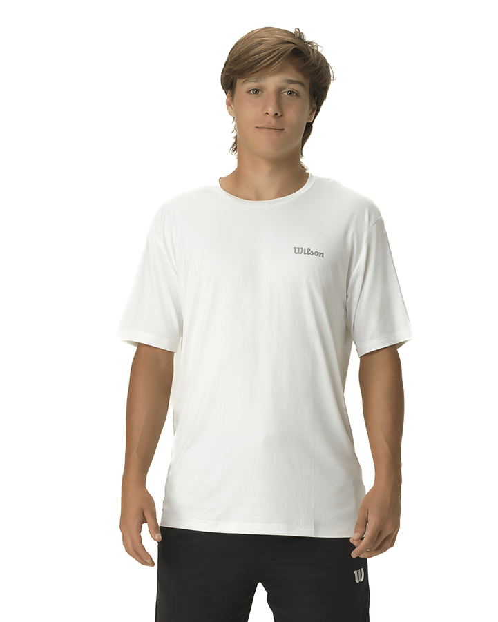 REMERA/CAMISETA ULTRA DRY WILSON HOMBRE - BLANCO 