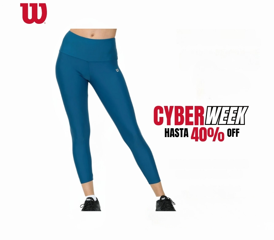 CALZA WILSON TRAINING GLAM - AZUL 