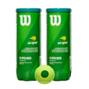 PACK X2 TUBOS WILSON US OPEN PRINCIPIANTE PUNTO VERDE