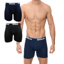 PACK X2 BOXER WILSON MICROFIBRA - AZUL M.+ NEGRO 