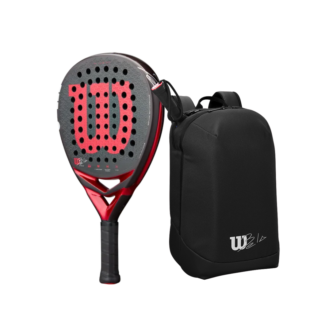 PALETA DE PADEL WILSON BELA V3 + MOCHILA PADEL BELA DNA SUPERTOUR
