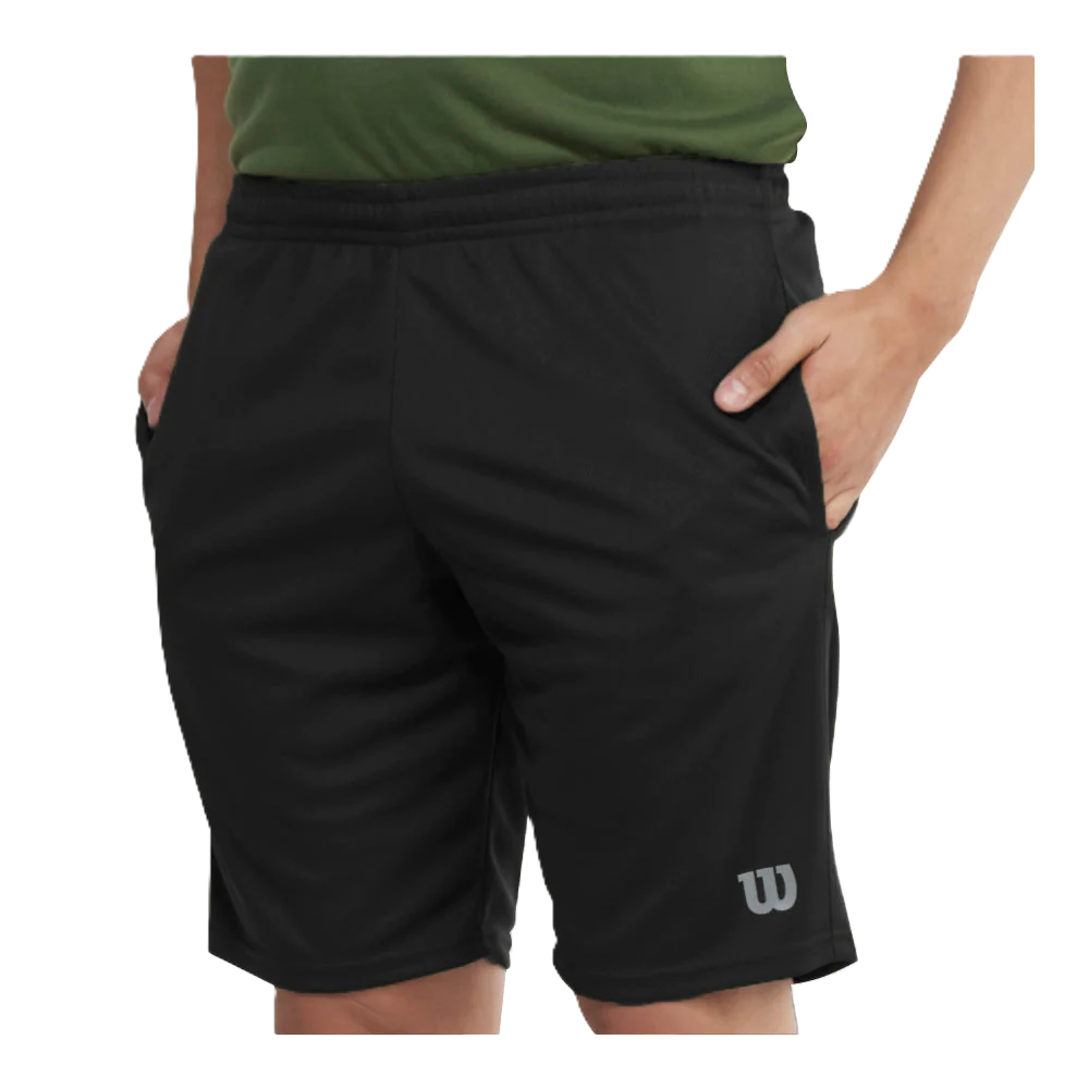 SHORT WILSON DOBLE PIQUÉ - NEGRO
