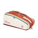 RAQUETERO WILSON ROLAND GARROS CREAM 9PK