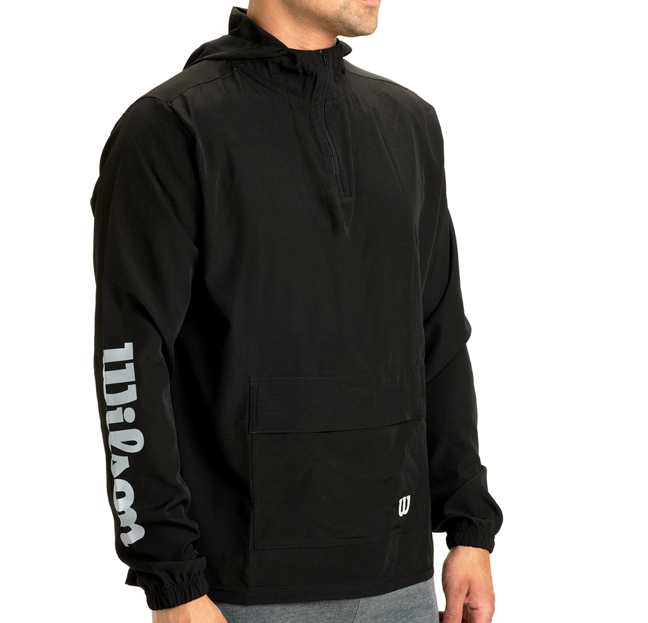 CANGURO WILSON HALF ZIP FITNESS - BLACK