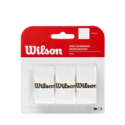 [WRZ4005WH] PACK X3 PRO OVERGRIP PERFORATED WILSON - WHITE