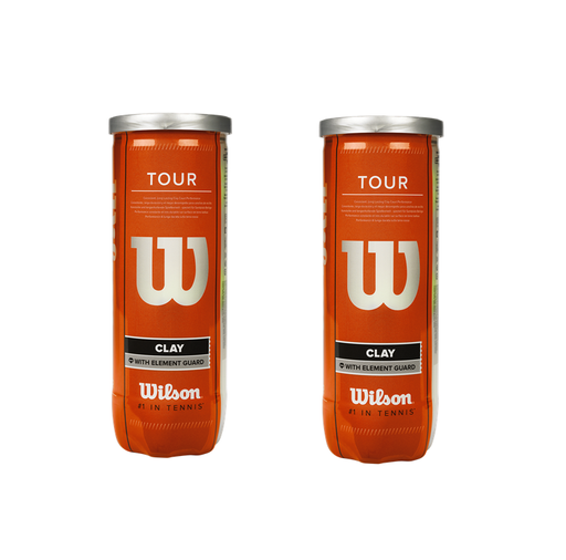 [WRT108900] PACK X2 TUBOS DE PELOTAS WILSON TOUR CLAY