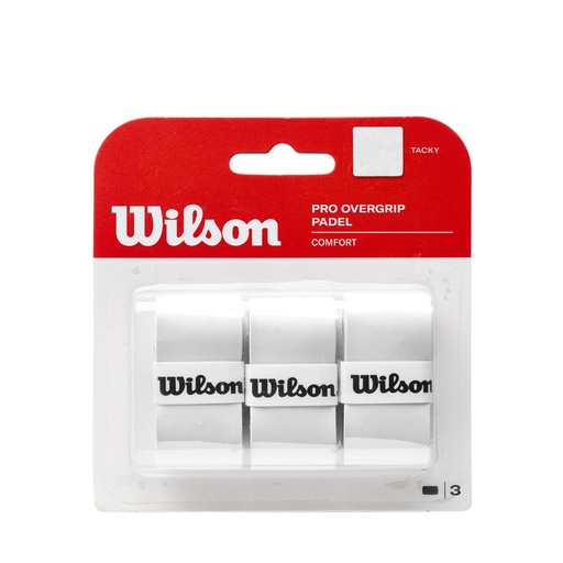 [WR8416301001] PACK X3 PRO OVERGRIP WILSON PADEL - WH