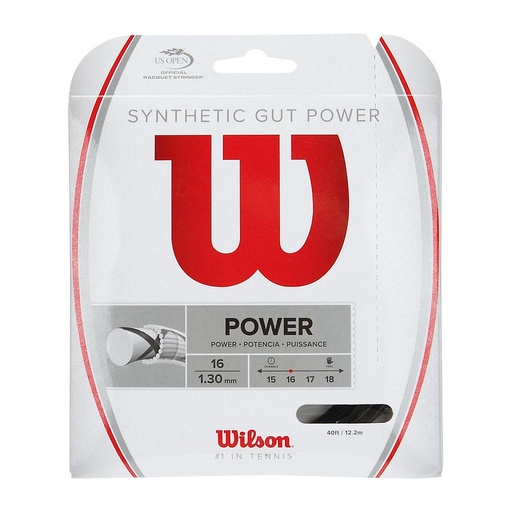 [WRZ945400] SET SYNTHETIC GUT POWER 16 (1.30) NEGRO
