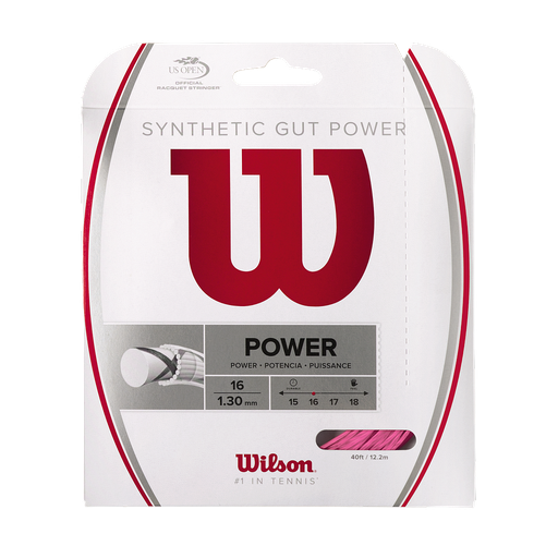 [WRZ945800] SET SYNTHETIC GUT POWER 16 (1.30) ROSADO