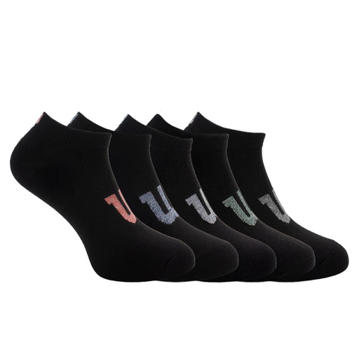 [C0786] PACK X5 PARES DE MEDIAS CORTAS HOMBRE WILSON NEGRAS
