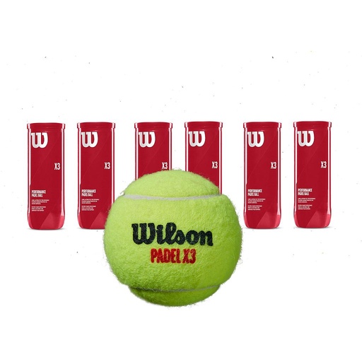 PACK X6 TUBOS WILSON PADEL