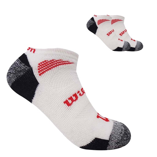 [C0780] PACK X3 MEDIAS CORTAS HOMBRE WILSON BLANCAS