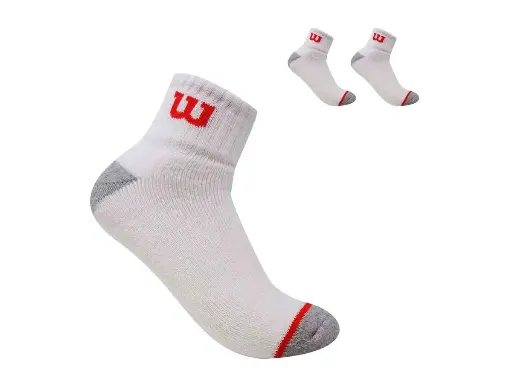 [0772] PACK X3 MEDIAS QUARTER HOMBRE WILSON BLANCAS