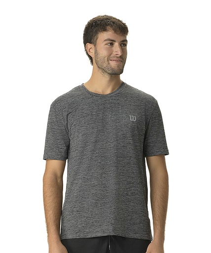 [71523-BK] REMERA WILSON HOMBRE ESSENTIAL - NEGRO