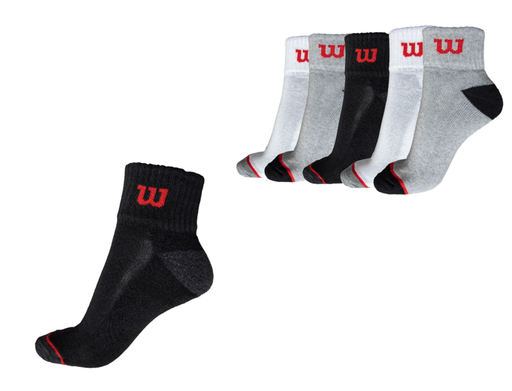 PACK X6 PARES MEDIAS QUARTER HOMBRE 3 COLORES.