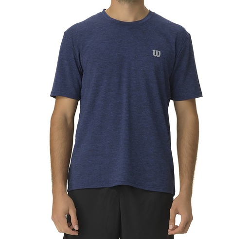 REMERA WILSON HOMBRE ESSENTIAL - AZUL. 