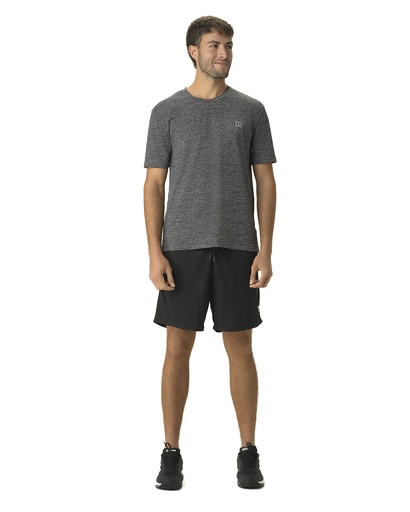 REMERA WILSON HOMBRE ESSENTIAL - NEGRO. 
