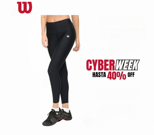 [17148.] CALZA WILSON TRAINING GLAM - NEGRO 
