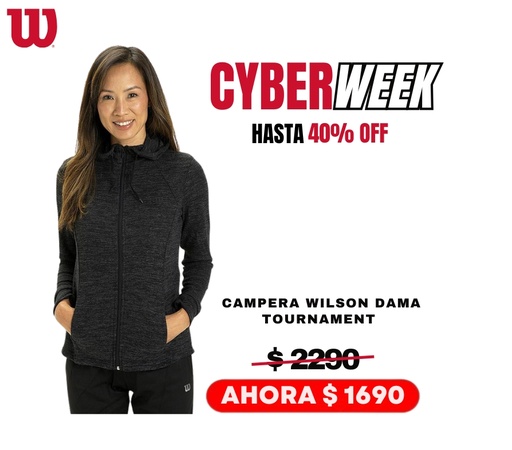 [06410.] CAMPERA WILSON DAMA TOURNAMENT
