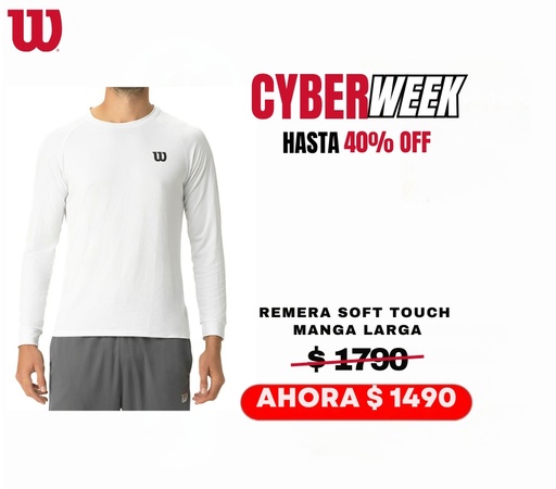 [21412.] REMERA MANGA LARGA WILSON HOMBRE SOFT TOUCH 