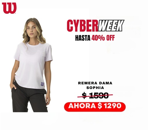 [19348.] REMERA WILSON DAMA SOPHIA - LILA 