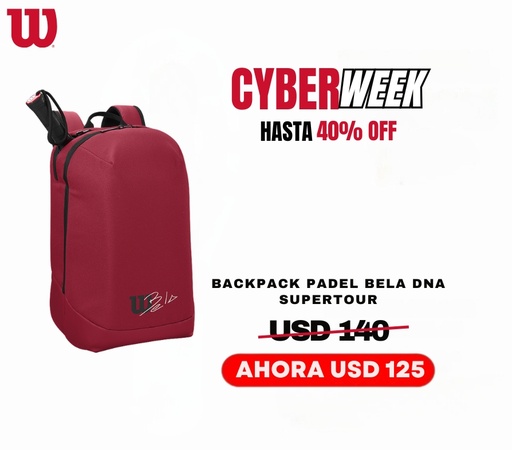 [MOCHILABELAR] BACKPACK BELA DNA SUPER TOUR PADEL - RED