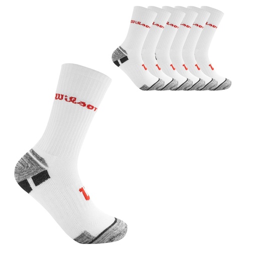 [C0779] PACK X6 PARES MEDIAS LARGAS HOMBRE - BLANCAS