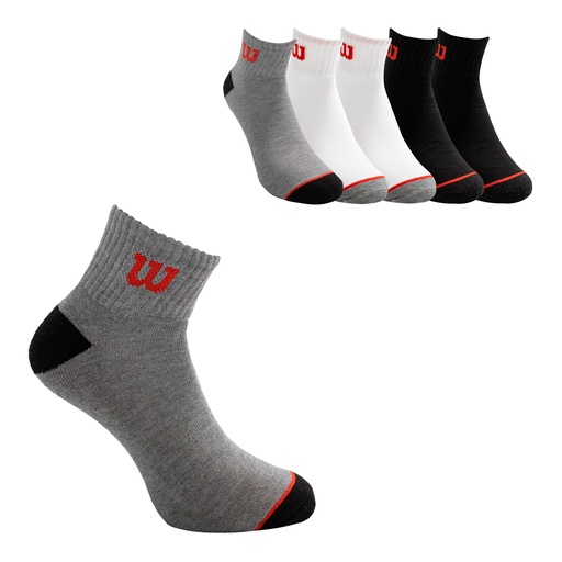 [C0768.] PACK X6 PARES MEDIAS QUARTER HOMBRE 3 COLORES.