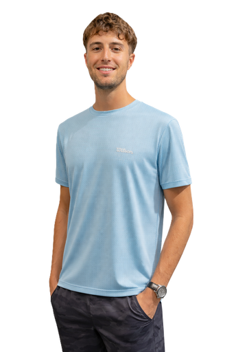 [25718 - CE] REMERA WILSON HOMBRE PERFORMANCE AIR - CELESTE