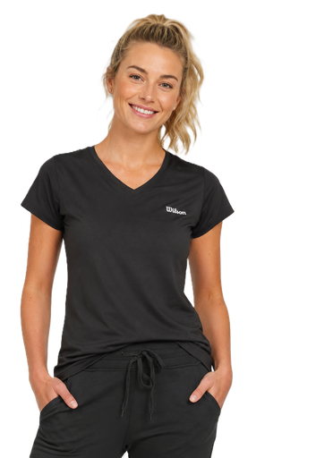 [59003 - N] REMERA BLOOM WILSON DAMA - NEGRO