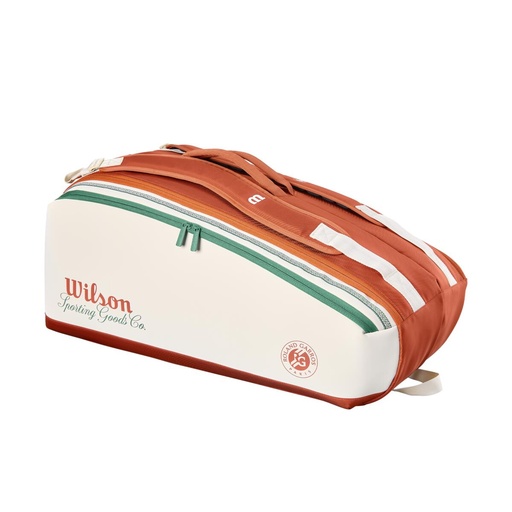 [WR8052801001] RAQUETERO WILSON ROLAND GARROS CREAM 9PK