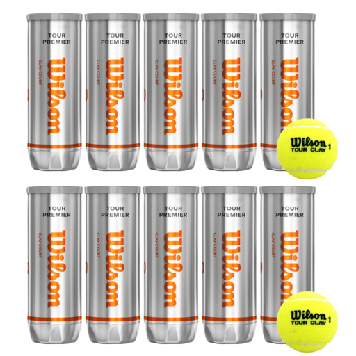 [WRT108900 X10] PACK X10 TUBOS WILSON TOUR CLAY