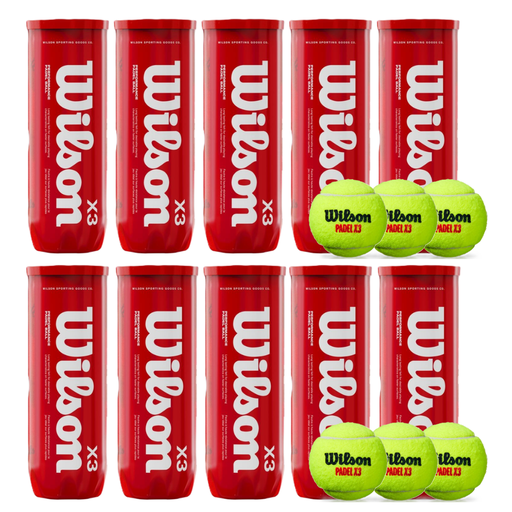 [WR8900801001 x10] PACK X10 TUBOS WILSON PADEL PERFORMANCE
